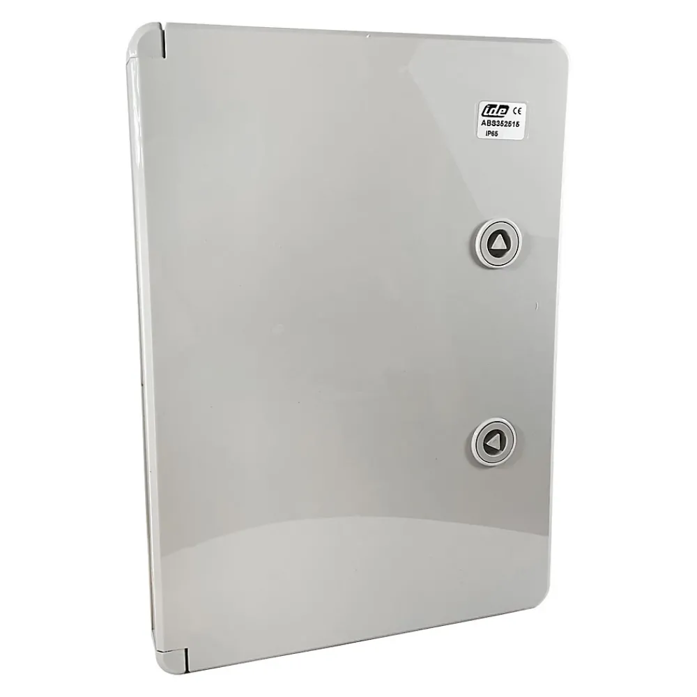 Ide Boîte De Dérivation-Abs352515 Coffret Abs étanche Ip65 350x250x150 Porte Opaque - Avec Plaque De Montage