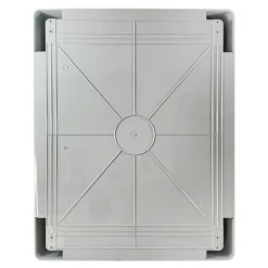 Ide Abs504024 Coffret Abs étanche Ip54 500x400x240 Porte Opaque - Avec Plaque De Montage