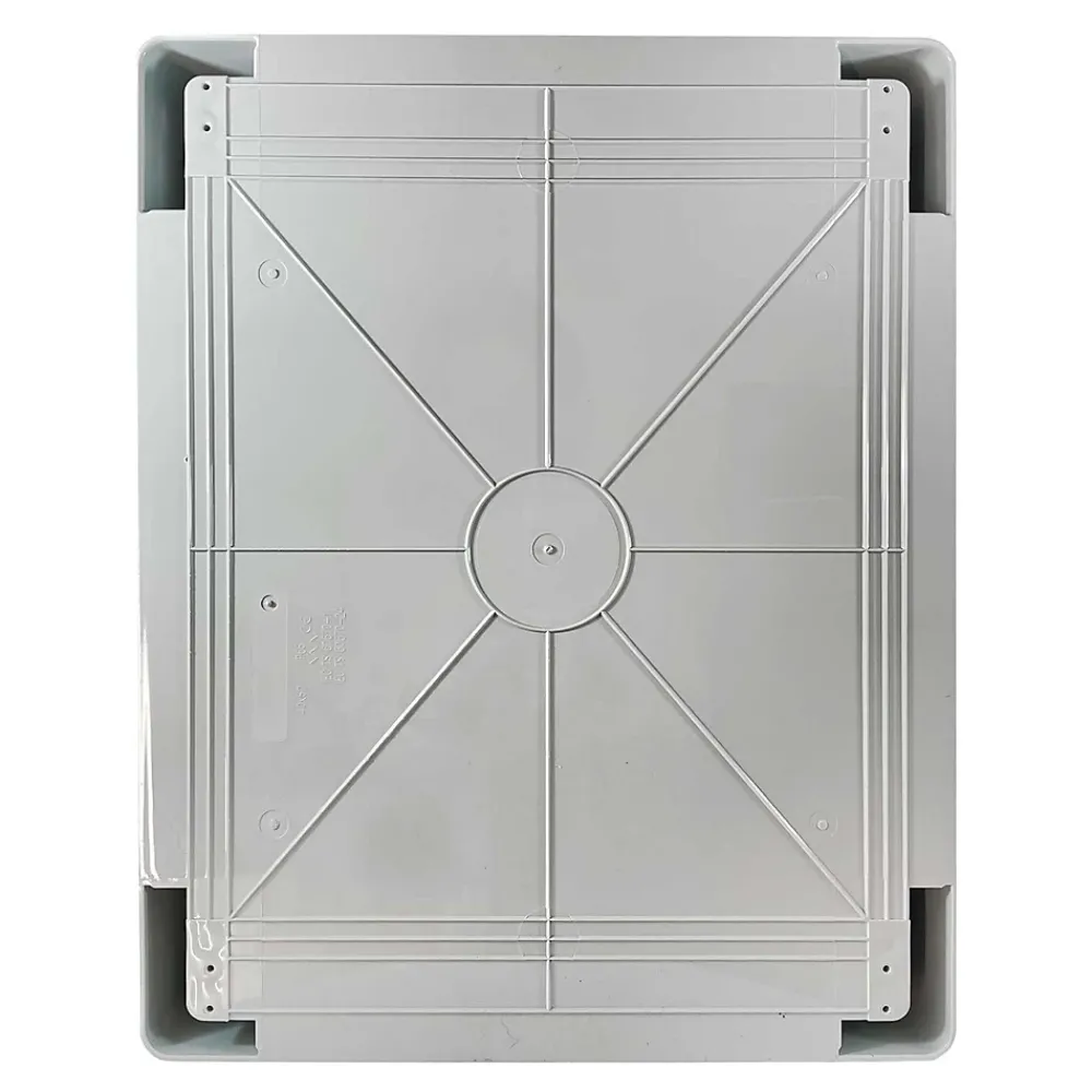 Ide Abs504024 Coffret Abs étanche Ip54 500x400x240 Porte Opaque - Avec Plaque De Montage