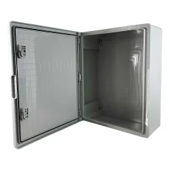 Ide Boîte De Dérivation-Abs504018 Coffret Abs étanche Ip54 500x400x180 Porte Opaque - Avec Plaque De Montage