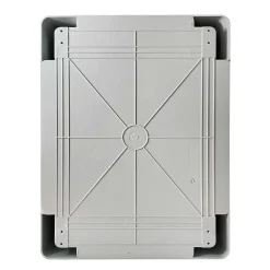 Ide Abs403022 Coffret Abs étanche Ip54 400x300x220 Porte Opaque - Avec Plaque De Montage