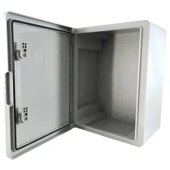 Ide Abs403022 Coffret Abs étanche Ip54 400x300x220 Porte Opaque - Avec Plaque De Montage