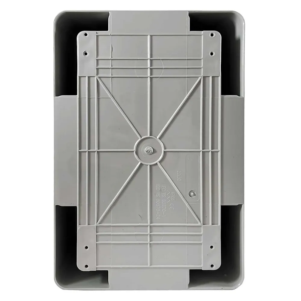 Ide Abs302013 Coffret Abs étanche Ip65 300x200x130 Porte Opaque - Avec Plaque De Montage