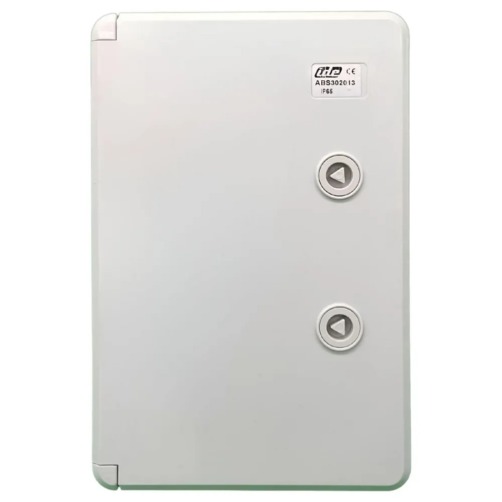 Ide Abs302013 Coffret Abs étanche Ip65 300x200x130 Porte Opaque - Avec Plaque De Montage