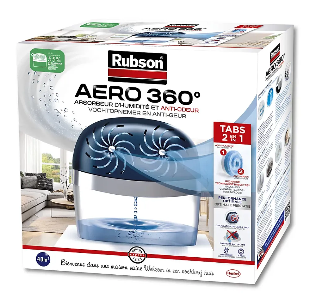 Rubson Absorbeur D'Humidité-Absorbeur d'humidité AERO 360 40m²