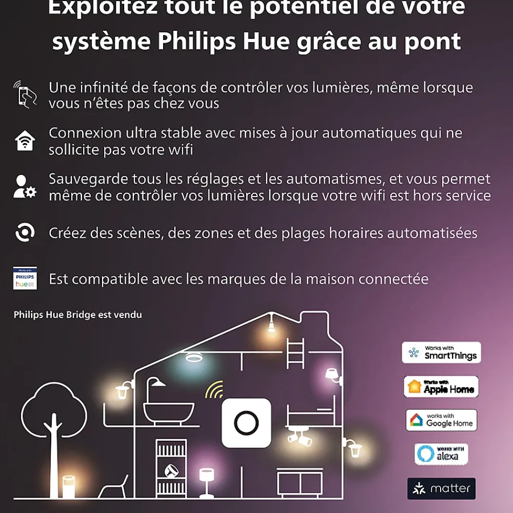 Philips Hue Accessoire pour maison connectée IP42 blanc