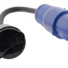 Transformateur, Convertisseur Et Chargeur Usb-Adaptateur caravane Zenitech 193393 femelle 16A en mâle CEE17 IP44