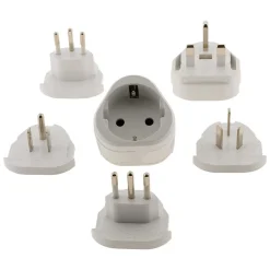 Zenitech Transformateur, Convertisseur Et Chargeur Usb-Adaptateur de voyage encastrable 2 prises -