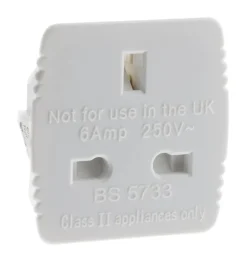 Zenitech Adaptateur prise voyage France vers UK -