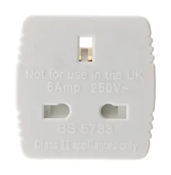 Zenitech Adaptateur prise voyage France vers UK -