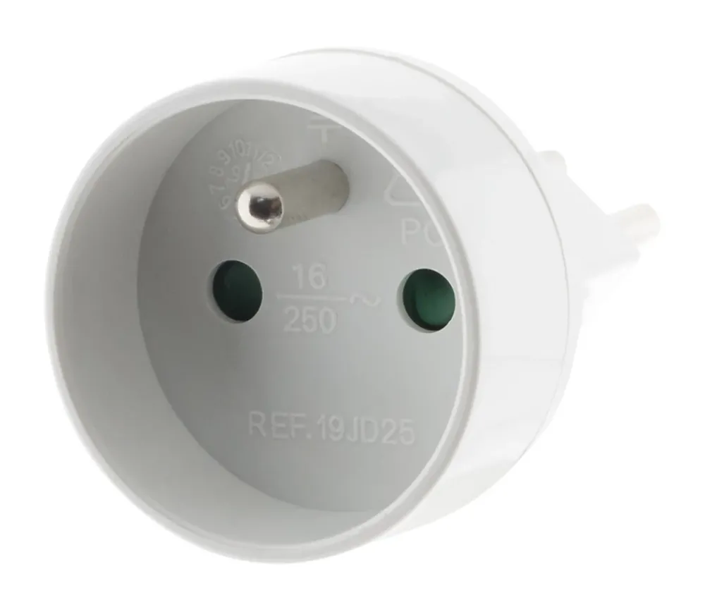 Zenitech Adaptateur prise voyage France/UE vers Suisse -