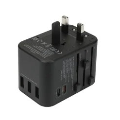 Voltman Adaptateur prise voyage universel - 5 ports USB -