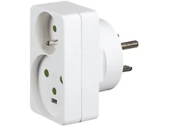 Legrand Adaptateur 2P+T fiche 16A + fiche 20A vers socle 32A