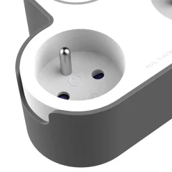 Jacobsen Adaptateur triplite + 2 USB blanche 16A