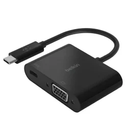 Belkin Chargeur Et Câble Usb-Adaptateur USBC vers VGA 60W PD noir