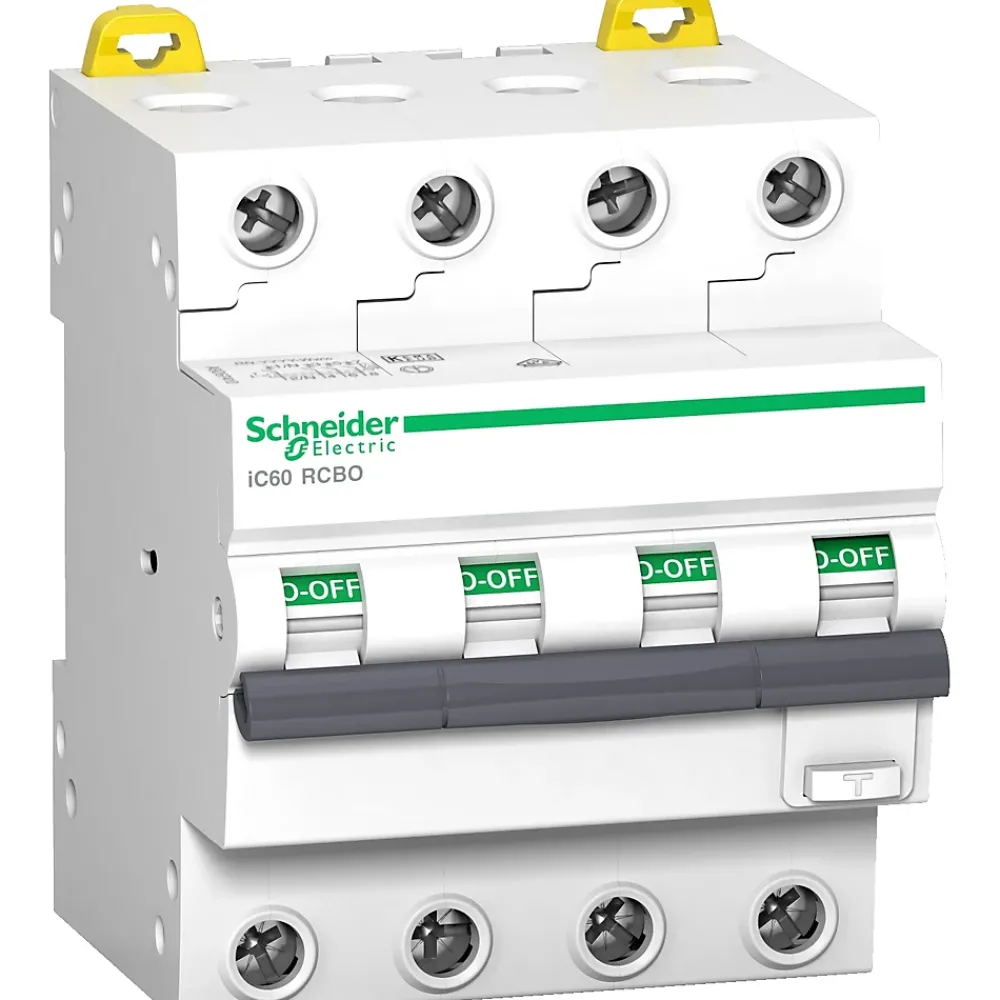 Schneider Electric A9d55416 - Disjoncteur Différentiel Tétrapolaire 300ma - 16a - Type Ac - 6ka - Schneider Ic60