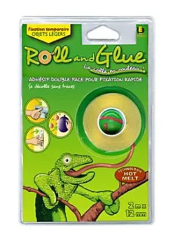 Erels Adhésif double face pour fixation rapide roll & glue