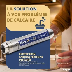 Swiss Aqua Technologies Adoucisseur D'Eau-Adoucisseur d'eau Anticalcaire Antibactérien innovant IPS Kalyxx BlueLine G3/4