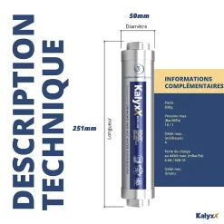 Swiss Aqua Technologies Adoucisseur d'eau Anticalcaire Antibactérien innovant IPS Kalyxx BlueLine G1/2 " femelle (IPSKXBG12)
