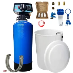Toodo Adoucisseur D'eau Bi Bloc 50l Fleck 5600 Volumétrique Mécanique Complet Avec Accessoires