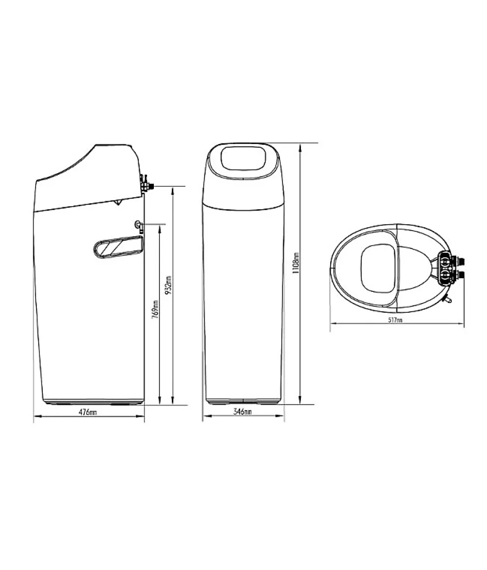 Apic Adoucisseur d'eau 30L Vanne Canature