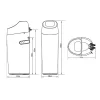Apic Adoucisseur d'eau 18L Vanne Canature