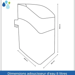 Toodo Adoucisseur D'eau Sans électricité Kube 8l - 1 à 2 Personnes Vanne Volumétrique Mécanique