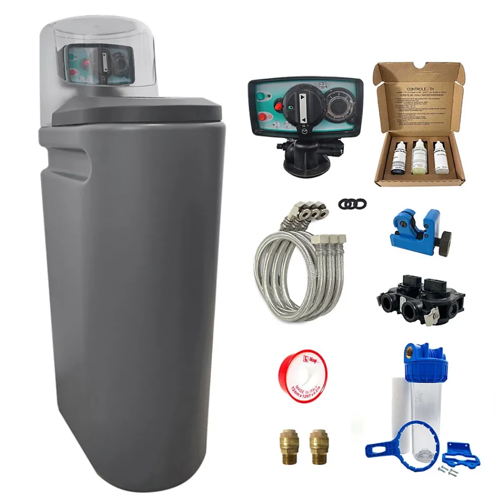 Toodo Adoucisseur D'Eau-Adoucisseur Eau 20L Fleck 5600 MV Mécanique Volumétrique Complet Avec Accessoires Fabriqué En France
