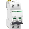 Schneider Electric Disjoncteur Et Coupe-Circuit-A9f75204 - Disjoncteur Courbe D Bipolaire 4a - 2p - 50ka - à Vis - Acti9 Ic60n