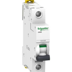 Schneider Electric Disjoncteur Et Coupe-Circuit-A9f74102 Schneider Ic60n Disjoncteur 1p Schneider 2a - 1p - Courbe C - 50ka - à Vis