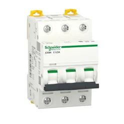 Schneider Electric Disjoncteur Et Coupe-Circuit-A9f74370 Schneider Ic60n Disjoncteur Triphasé Schneider 0,5a - 3p - Courbe C - 50ka - à Vis