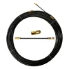 Velamp Gaine Électrique-Aiguille tire-fils en nylon noir diamètre 4 mm, 5 mètres, avec terminaux interchangeables
