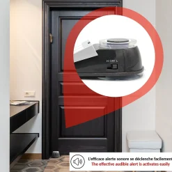 Fishtec Alarme Sans Fil-Alarme porte flash 125 dB