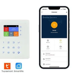 Lifebox Alarme Sans Fil-Alarme maison connectée 4G sans fil wifi et gsm amazone - - kit animal 5