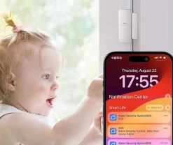 Nature Pro Alarme Maison sans Fil Camera1080P , 120dB Alarme Maison connectée 2.4GHz, 9Pack Compatible avec Alex