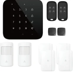 Lifebox Alarme Sans Fil-Alarme maison wifi et gsm 4G sans fil connectée Casa Noire - kit 6