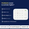 Daewoo Alarme Sans Fil-Alarme Maison Wifi Sans Fil Vigilia VIG502 - Kit Complet avec Caméras Full HD intérieur et extérieure autonome et 9 Acces