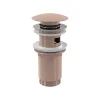 Alca Bonde pour lavabo clic-clac 5/4 " Avec trop-plein, Rose Gold (A392-RG-P)