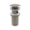Alca Evacuation De Baignoire-Bonde pour lavabo clic-clac 5/4 " Avec trop-plein, Nickel (A392-N-P)