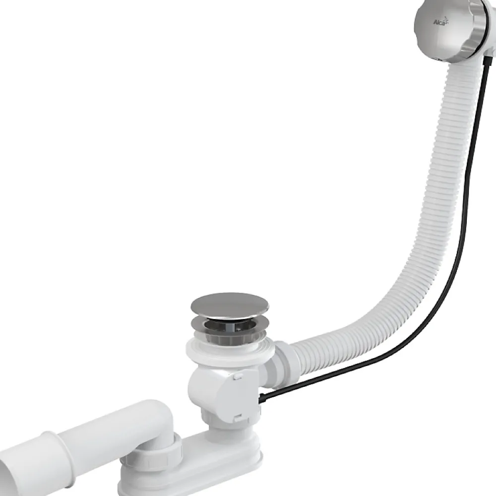 Alcadrain Evacuation De Baignoire-Alca Siphon pour baignoire en métal et plastique (A55KM)