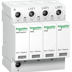 Schneider Electric Parafoudre-A9l65601 Schneider - Parafoudre Triphasé + Neutre De Type 2 Iprd65r - 65ka - Report De Signalisation