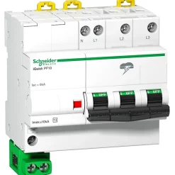 Schneider Electric A9l16618 Schneider - Parafoudre Triphasé + Neutre De Type 2 Autoprotégé - 10ka - Report De Signalisation