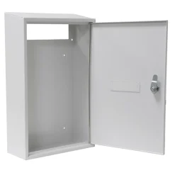 Amig Boîte Aux Lettres 2 Portes-- Boîte aux lettres 5 - 400 x 250 x 100 mm - Acier - Blanc