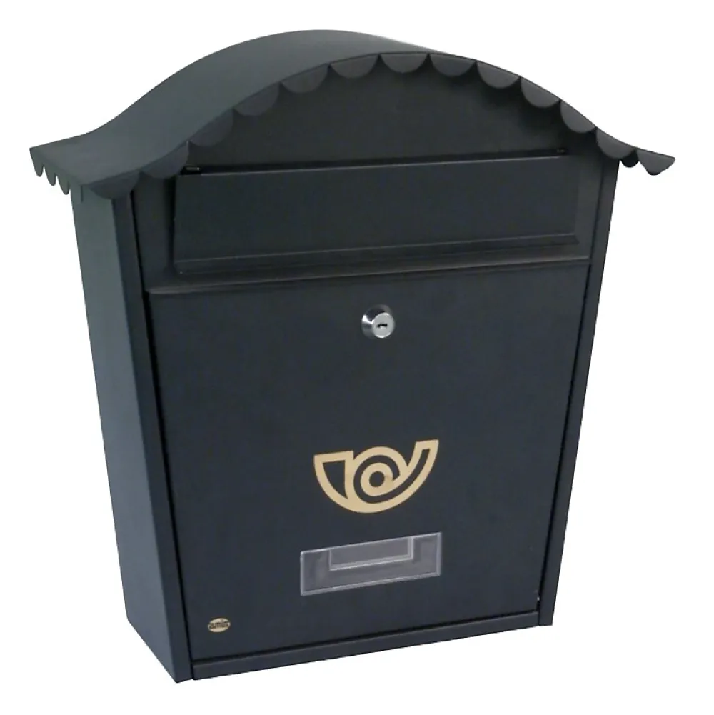 Amig - Boîte aux lettres 1 - 370 x 360 x 105 mm - Acier - Noir