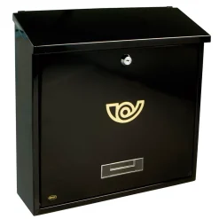 Amig - Boîte aux lettres 3 - 370 x 360 x 100 mm - Acier - Noir