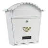 Amig Boîte Aux Lettres 2 Portes-- Boîte aux lettres 1 - 370 x 360 x 105 mm - Acier - Blanc