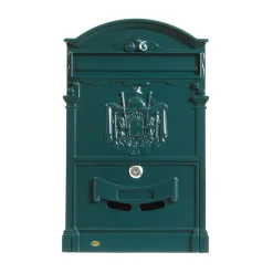 Amig Boîte Aux Lettres 2 Portes-- Boîte aux lettres 4 - 400 x 240 x 80 mm - Aluminium - Vert