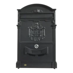 Amig - Boîte aux lettres 4 - 400 x 240 x 80 mm - Aluminium - Noir
