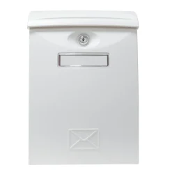 Amig Boîte Aux Lettres 2 Portes-- Boîte aux lettres 7 - 345 x 240 x 105 mm - Plastique - Blanc