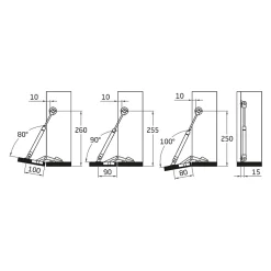 Amig - Compas à gaz fermé 96 - 12 kg - Gris